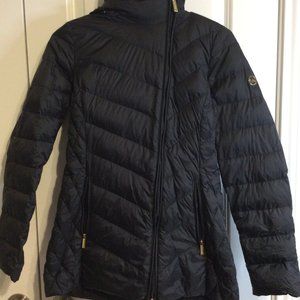 Michael Kors packable down jacket- asymmetrical zipper